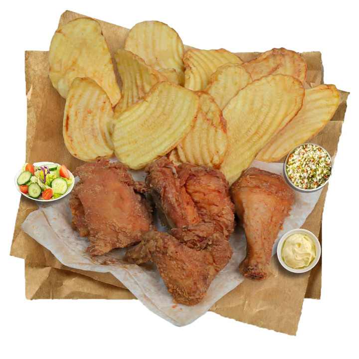 Half Broasted Chicken - 4 Pieces